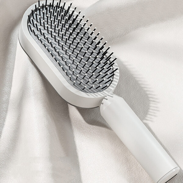 Self-Cleaning Hairbrush: One-Key, Anti-Static with Scalp Massage 3