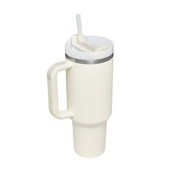 40 Oz Insulated Tumbler with Handle, Straw, and Lid 2