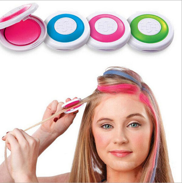 TV Hair Dye Tool Hot Huez One-Time Hair Dye Powder Color Hair Dye 4 Colors OPP Packaging 1