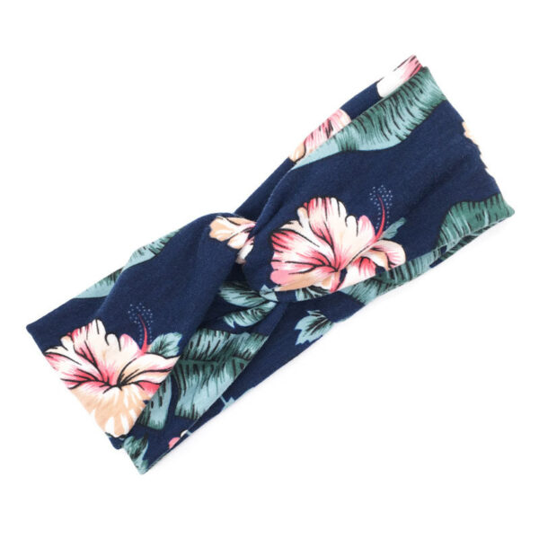 Floral cross hair band 3