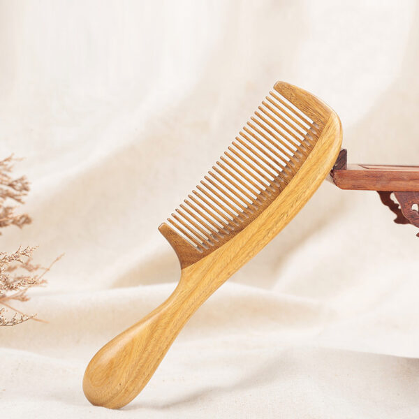 Green Sandalwood Hair Comb 1